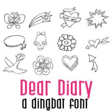 db dear diary doodles