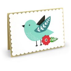 pop dot bird card