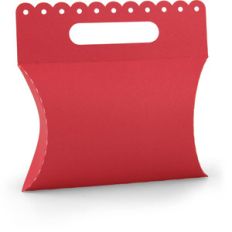 pillow box with handle small scallops