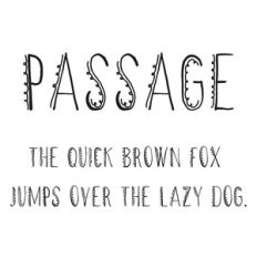 cg passage font