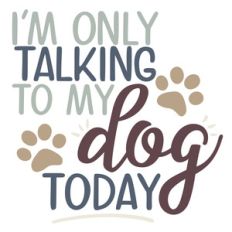 talking to dog