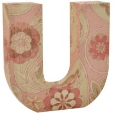 3d block letter u