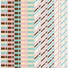 matching striped washi tape / border sticker set