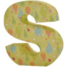 3d block letter s
