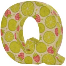 3d block letter q