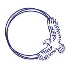 eagle monogram frame