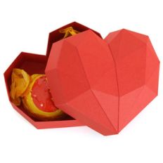 mini low poly heart box
