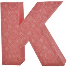 3d block letter k