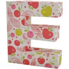 3d block letter e