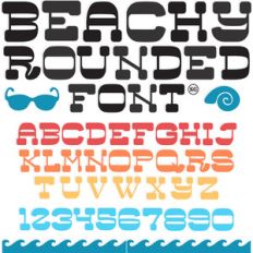sg beachy font rounded