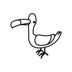 seagull doodle