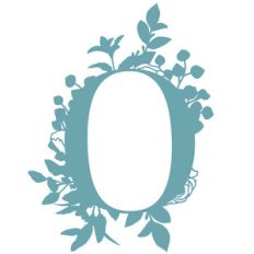 o floral letter
