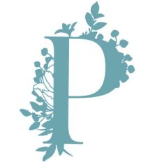 p floral letter