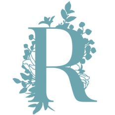 r floral letter