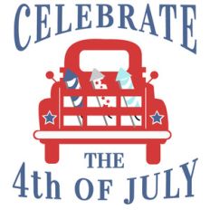 celebrate 4th of july truck