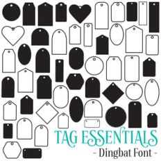 tag essentials dingbat font