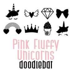 pink fluffy unicorns doodlebat