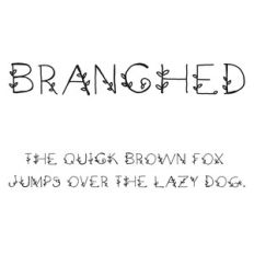 cg branched font