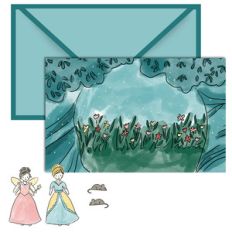 paper doll scene set - cinderella