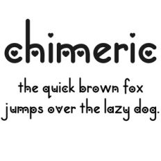 cg chimeric font