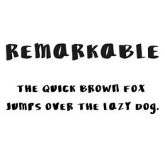 cg remarkable font