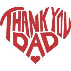 thank you dad heart