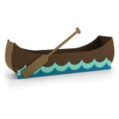 canoe shaped box