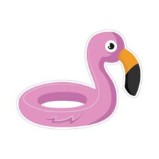 flamingo sticker