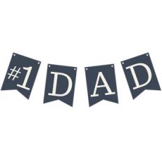 #1 dad banner