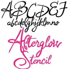 pn afterglow stencil