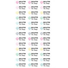 declutter the house planner stickers