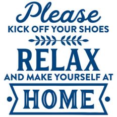 please kick off your shoes