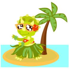 triceratops dino hula dancing