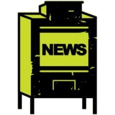 newspaper box: grunge
