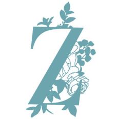 z floral letter