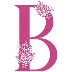 b flower letter
