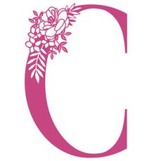 c flower letter