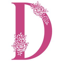 d flower letter