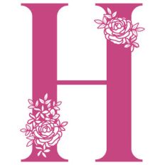 h flower letter