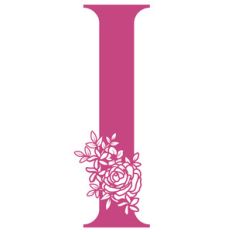 i flower letter