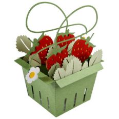 strawberry basket card in a box