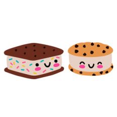 kawaii ice cream sandwiches