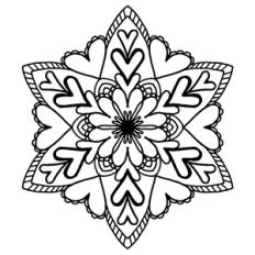heart flower mandala