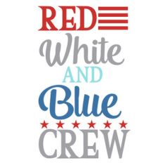 red white blue crew