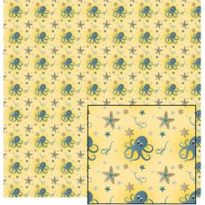 octopus on yellow pattern