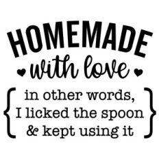 tea towel homemade with love