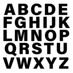 block alphabet letter set