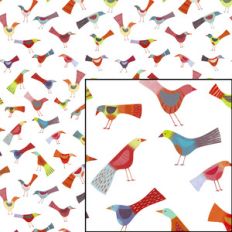 birds doing bird things repeat pattern