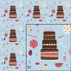 birthday party repeat pattern