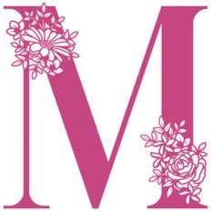 m flower letter